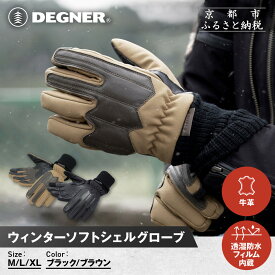 【ふるさと納税】【デグナー】ウィンターソフトシェルグローブ[WG-52]〈カラー・サイズ選択可〉｜京都 バイクギア 人気ブランド バイク［ 京都 バイク 革製品 ブランド 人気 おすすめ 革 ツーリング ライダー バイカー バイクギア お取り寄せ 送料無料 ふるさと納税 ］