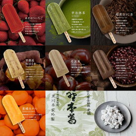 【ふるさと納税】【京都・本くず氷】冬のおうちアイスセット アイスキャンディー 7本入り［ 京都 アイス スイーツ お菓子 フルーツ 人気 おすすめ ギフト お取り寄せ 通販 送料無料 ふるさと納税 ］