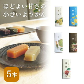 【ふるさと納税】【孔葉堂】小さいようかん5種セット | 京都 ようかん 人気［ 土産店で大人気 梅昆布茶と相性抜群 和菓子 栗羊羹 抹茶 柚子 檸檬 りんご 人気 おすすめ お取り寄せ 通販 送料無料 ふるさと納税 ］