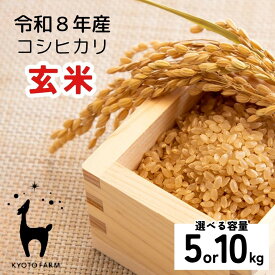 【ふるさと納税】【京都ファーム】新米 コシヒカリ 玄米5kg 10kg｜令和8年産 人気［ 京都 京北産 1等米のみ使用 こしひかり 人気 おすすめ 米 コメ おこめ okome お米 送料無料 ］