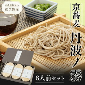 【ふるさと納税】 京蕎麦　丹波ノ霧　6人前セット ふるさと納税 蕎麦 そば 小分け 備蓄 保存食 常温 人気 京都府 福知山市 FCB002