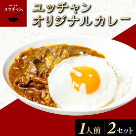【ふるさと納税】ユッチャンオリジナルカレー（1人前）×2セット ふるさと納税 人気 おすすめ ランキング カレー ビーフカレー 牛 牛肉 中辛 〆 シメ 常備 ユッチャン 京都 福知山 送料無料 FCEO004