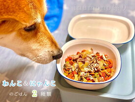 【ふるさと納税】 自然食材 ペットフード 2種類 4袋 安心安全 犬猫用 パウチ レトルト ペット用品 ワンコとニャンコのご飯 【送料無料】