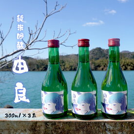 【ふるさと納税】 純米吟醸 由良 300ml×3本 日本酒 辛口 地酒 限定パッケージ 【送料無料】 贈答 熨斗