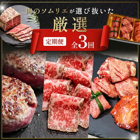 【ふるさと納税】【定期便】 肉のソムリエ厳選定期便 3回/6回 牛タン3種食べ比べ・A5黒毛和牛ハンバーグ・A5黒毛和牛ローストビーフ・焼豚・ワイルド牛タン | 肉 冷凍 お取り寄せ グルメ 簡単調理