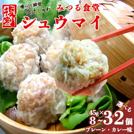 【ふるさと納税】焼売 大粒 8〜32個 （プレーン・カレー） 1粒45g ジューシー みつる食堂のシュウマイ 冷蔵 おかず 京都 舞鶴市