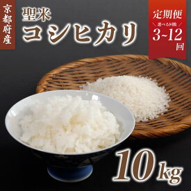 【ふるさと納税】《選べるお届け回数》【定期便】京都府産コシヒカリ「聖米」白米10kg （ 3回 / 6回 / 12回 ）【 お米 米 白米 精米 こしひかり 国産 選べる 定期便 毎月発送 京都 綾部 】