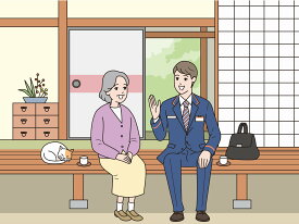 【ふるさと納税】みまもり訪問サービス（12か月）　日本郵便 郵便局　BU003