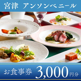 【ふるさと納税】レストラン「アン・ソン・ベニール」お食事券【3,000円分】