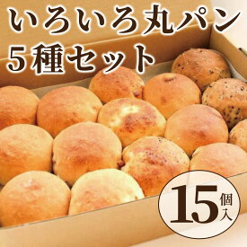 【ふるさと納税】いろいろ丸パン 5種各3個（15個入）