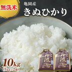 【ふるさと納税】無洗米 10kg(5kg×2袋) 京都丹波産 キヌヒカリ ※受注精米《米 白米 きぬひかり 10kg 5キロ×2袋 ふるさと納税 無洗米 大嘗祭供納品種》※北海道・沖縄・離島への配送不可