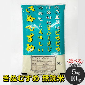【ふるさと納税】【12月末まで】京都亀岡市産 きぬむすめ 無洗米 5kg 10kg（5kg×2袋）※北海道・沖縄・離島への配送不可