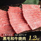 【ふるさと納税】訳あり 京都産黒毛和牛(A4,A5) 焼肉 用 1.2kg(通常1kg+200g) 京の肉 ひら山 厳選 ≪緊急支援 牛肉 和牛 国産 丹波産 冷凍 ふるさと納税牛肉≫☆ふるさと納税訳あり楽天限定