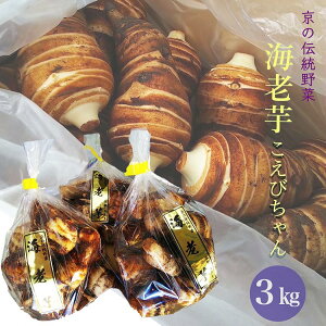 【ふるさと納税】京の伝統野菜 海老芋 3kg こえびちゃん<京都・亀岡 ほまれfarm> | えび芋 京野菜 いも 芋 高級 やわらかい 煮物 おせち 正月 京料理 高級里芋 訳あり 小さいサイズ ※2025年1