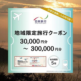 【ふるさと納税】【有効期限は発行日から5年間】京都府亀岡市 日本旅行 地域限定旅行クーポン30,000円～300,000円分 交通費利用可 旅行 トラベル 旅行券 宿泊券 予約 チケット ホテル 観光 おすすめ