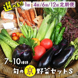 【ふるさと納税】旬の京野菜セットS＜アスカ有機農園＞＊毎月お届け 定期便 4回 6回 12回≪定期 野菜 京野菜 野菜セット 詰め合わせ ふるさと納税 野菜 無農薬 有機 有機栽培 有機野菜 旬 直送 冷蔵 亀岡市 京丹後市 送料無料≫発送時期が選べる