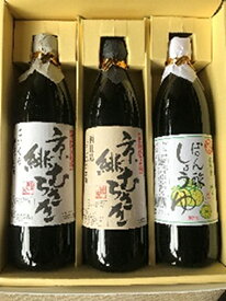 【ふるさと納税】本格お醤油で料理を美味しく！お徳用3本セット ひしほの匠庵 難波醤油醸造≪醤油 しょうゆ セット≫☆月間MVPふるさと納税賞 第1号（2020年10月）・SDGs未来都市亀岡