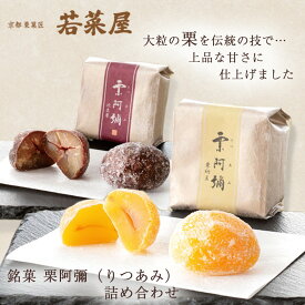 【ふるさと納税】＜京都栗菓匠 若菜屋＞代表銘菓 栗阿彌≪お菓子 くり 栗 秋 冬 味覚 旬 りつあみ ≫◇☆月間MVPふるさと納税賞 第1号（2020年10月）・SDGs未来都市亀岡
