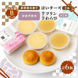 【ふるさと納税】京の和スイーツ計6ヶ(はいチーズ・芋プリン・芋わらび)新感覚!?和菓子 コーヒー・紅茶のおともに【1117112】