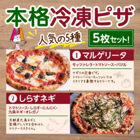 【ふるさと納税】本格冷凍ピザ　人気の5種5枚セット【配送不可地域：離島】【1407019】