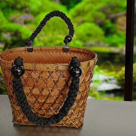 【ふるさと納税】限定 1個 バッグ 竹製 シリーズ4 トラ竹 25×11×h20 二重編み楕円 竹バッグ かごバッグ ファッション カバン かばん 工芸品