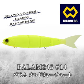【ふるさと納税】BALAM245 #14 バラム オンドリャーチャート〈マドネス、ビックベイト、スイムベイト、ジャイアントベイト、釣り、バス釣り、ルアー、釣り具、スポーツ〉