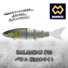 【ふるさと納税】BALAM245 #16 バラム GMホワイト〈マドネス、ビックベイト、スイムベイト、ジャイアントベイト、釣り、バス釣り、ルアー、釣り具、スポーツ〉雑貨 日用品　お届け：お盆および年末年始休暇除く