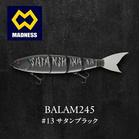 【ふるさと納税】BALAM245 #13 サタンブラック 〈マドネス、ビックベイト、スイムベイト、ジャイアントベイト、釣り、バス釣り、ルアー、釣り具、スポーツ〉 雑貨 日用品　お届け：お盆および年末年始休暇除く