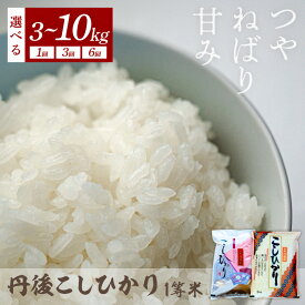 【ふるさと納税】令和7年産 1等米 丹後こしひかり 選べる 回数 内容量 3kg 5kg 10kg 1回 3回 6回 定期便 久美浜 国産 産地直送 お米 白米 丹後コシヒカリ おにぎり お弁当 京都産 京丹後 こしひかり 精米 ふるさと納税 コシヒカリ 米