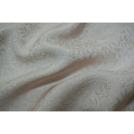 【ふるさと納税】絹織物　京都「丹後ちりめん」色無地　桐竹鳳凰（灰桜）