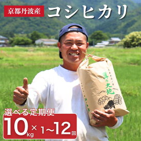 【ふるさと納税】【選べる回数】令和7年産 京都丹波産 コシヒカリ 10kg 京都 丹波 お米 産地直送 定期便 1～12回　お届け：入金確認後、約2週間～1ヶ月ほどでお届け※定期便に関しては、寄付の翌月より毎月1っ回のお届け。