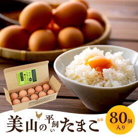【ふるさと納税】美山の平飼いたまご 80個 | 卵 タマゴ 平飼い 卵かけごはん お菓子作り 国産 南丹市