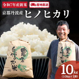 【ふるさと納税】京都　丹波産　ヒノヒカリ　10kg | お米 米 コメ 精米 白米 ご飯 ごはん 京都 南丹市