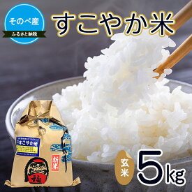 【ふるさと納税】すこやか5kg 玄米 令和7年度産
