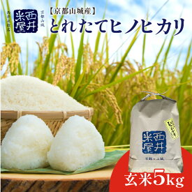 【ふるさと納税】令和5年産 米 京都山城産 とれたてヒノヒカリ（玄米）選べる内容量（5～20kg）送ります ひのひかり 西井米穀店 木津川 お米 こめ コメ ご飯 ごはん 和食 2023年 安心 安全 京都米 国産 送料無料