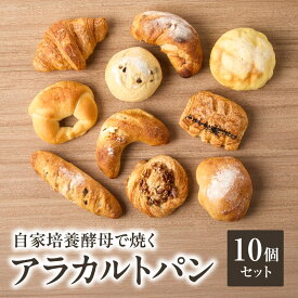 【ふるさと納税】 多種類のパンを楽しめる!パン好きにオススメの店主厳選アラカルトパン10点セット パン 自家培養酵母 厳選 10個 個別包装 ブーランジェリーファヴール パンセット
