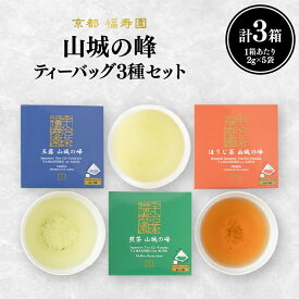 【ふるさと納税】 山城の峰ティーバッグ3種セット（玉露・煎茶・ほうじ茶）京都 宇治茶 茶葉 3種セット ティーバッグ 京都 福寿園