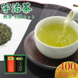 【ふるさと納税】 宇治茶 緑茶詰合せ ( 煎茶 / 玉露 ) 2本 お茶 日本茶 国産 飲料 高級 贈答 茶 京都府 京都 井手町 脇本常香園