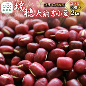 【ふるさと納税】 瑞穂大納言小豆 選べる 内容量 500g 1kg 1.5kg 2kg 【 地域限定 ブランド 小豆 あずき あんこ 赤飯 ぜんざい 京都 京丹波町産 国産 丹波 ご当地グルメ お取り寄せ 】