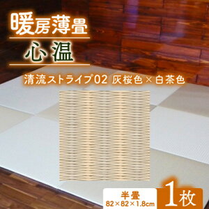 【ふるさと納税】暖房薄畳 心温 1枚(10種類のデザインから選択可)【G1557549】
