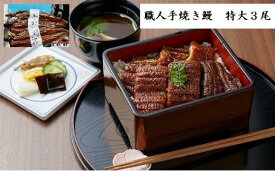 【ふるさと納税】職人手焼き鰻「儀門（ギモン）」　特大サイズ うなぎ3尾セット