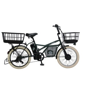 【ふるさと納税】ヱビス自転車 ミニベロカーゴ電動アシスト自転車 GRC-515L-Cib シマノ製外装7段変速【カラー選択可能:マットブラック or マットオリーブ】