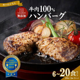 【ふるさと納税】【選べる3種】堺の技が光る無添加の牛肉100％ハンバーグ【無添加 牛肉 ハンバーグ セット 6～20食 選べる容量 グルメ 温めるだけ 冷凍 惣菜 簡単調理 人気 おすすめ ギフト 贈答用 お取り寄せ 送料無料 ふるさと納税 大阪 堺市】