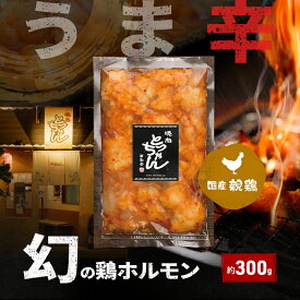 【ふるさと納税】うま辛幻の鶏ホルモン約300g | 鶏肉 鶏 焼肉 BBQ バーベキュー アウトドア 料理 国産