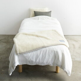 【ふるさと納税】SERENE メリノウール ニューマイヤー [ブランケット／アイボリー] LP-121003IV｜毛布 ブランケット [3106]