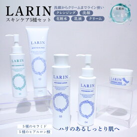 【ふるさと納税】基礎化粧品 スキンケア セット 5種 化粧水 乳液 クリーム クレンジングミルク 洗顔 しっとり｜セラミド ヒアルロン酸 保湿 乾燥 肌 バリア機能 キメ うるおい 肌荒れ 素肌づくり スキンケアセット 大人 女性 30代 40代 50代 日本製 泉大津市