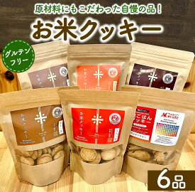 【ふるさと納税】お米クッキー6個セット