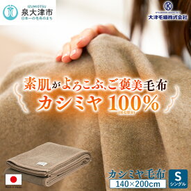 【ふるさと納税】カシミヤ毛布 シングルサイズ [3755]
