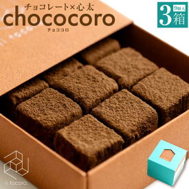 【ふるさと納税】chococoro＝チョコ×心太（ところてん）新感覚生チョコレート3箱セット | 菓子 おかし スイーツ デザート ところてん 心太 心太チョコ 食品 人気 おすすめ 送料無料