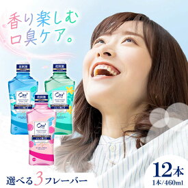 【ふるさと納税】【選べるフレーバー】オーラツーミー マウスウォッシュ 460ml×12本 歯磨き はみがき 歯ブラシ 歯磨き粉 マウスウォッシュ うがい ノンアルコール 低刺激 オーラルケア 歯周病 虫歯 口臭 大容量 ボトル 大阪府高槻市/サンスター[AOAD022]